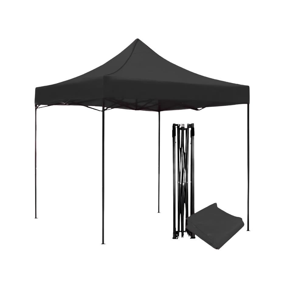 Toldo Plegable 3x3 metros Lona Negro 3 metros de Alto